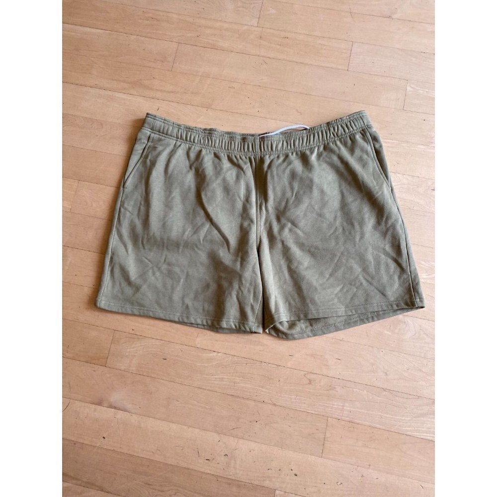 Bp  fleece casual stretch shorts men's sz 3Xlarge in olive aloe - Picture 2 of 7